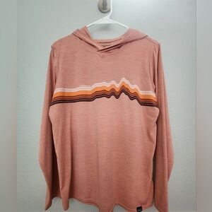 Patagonia Women's Light Pink Capilene Hoodie - Perfect For Warmer Weather